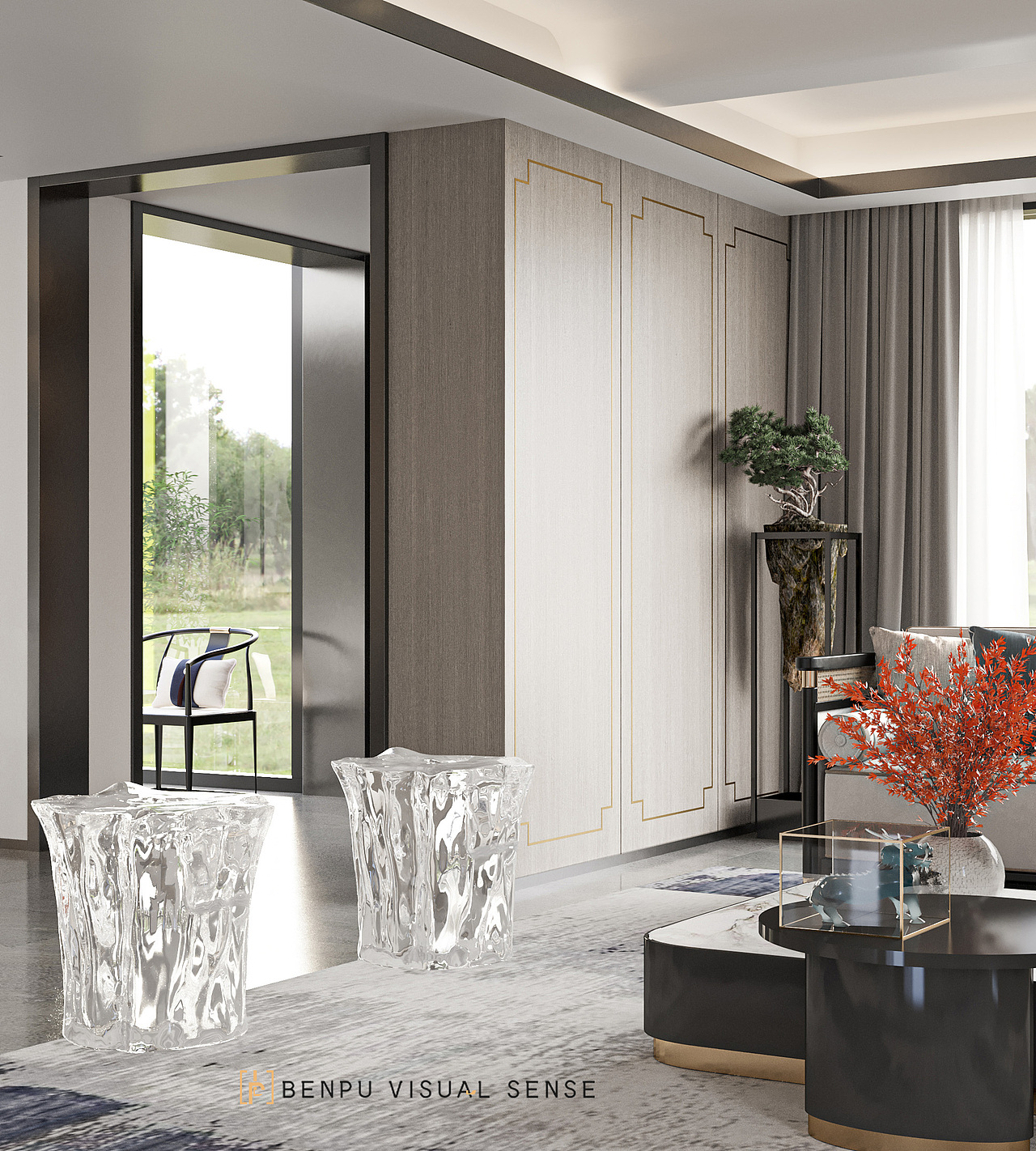 新中式别墅（图ZMjc4MTMxMjEy） - 家装设计 - 站酷设计师大飞仔原创素材 - 站酷ZCOOL