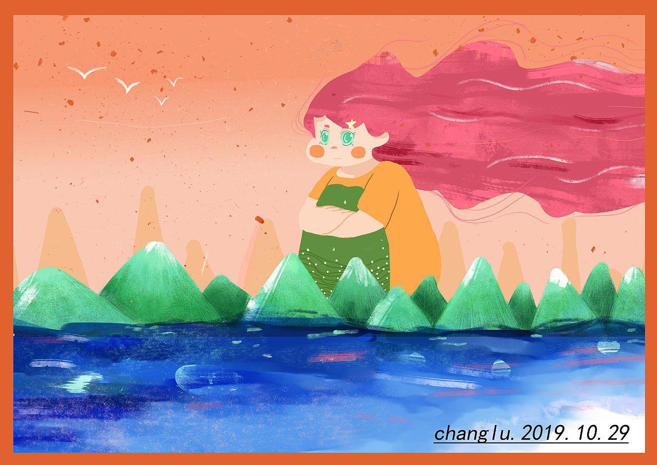 望海（图ZMTgzOTY0MjEy） - 儿童插画 - 站酷设计师蓝昌路原创素材 - 站酷ZCOOL