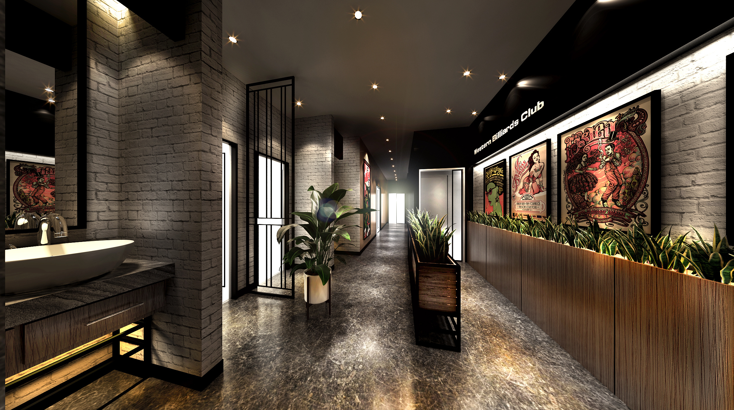 大连西部台球俱乐部环境设计