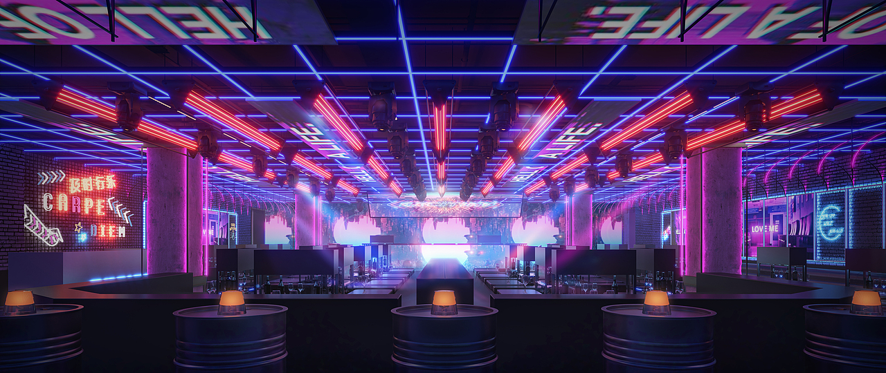 酒吧（图ZMjgwMDUzNDUy） - 商业空间设计 - 站酷设计师广州大敏视觉表现原创素材 - 站酷ZCOOL