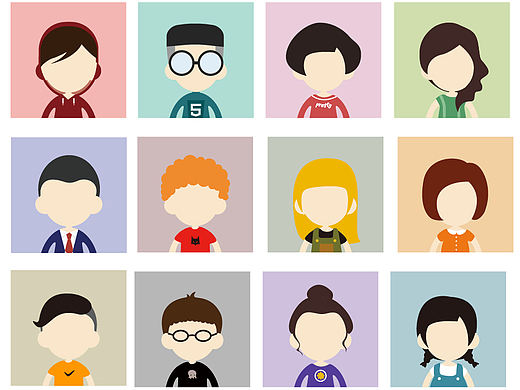 手绘卡通头像