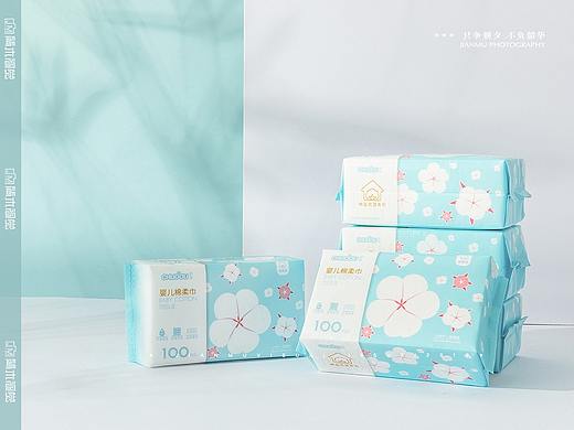初兜 婴儿棉柔巾摄影 ✖ 纸巾湿巾洗脸巾母婴用品拍摄