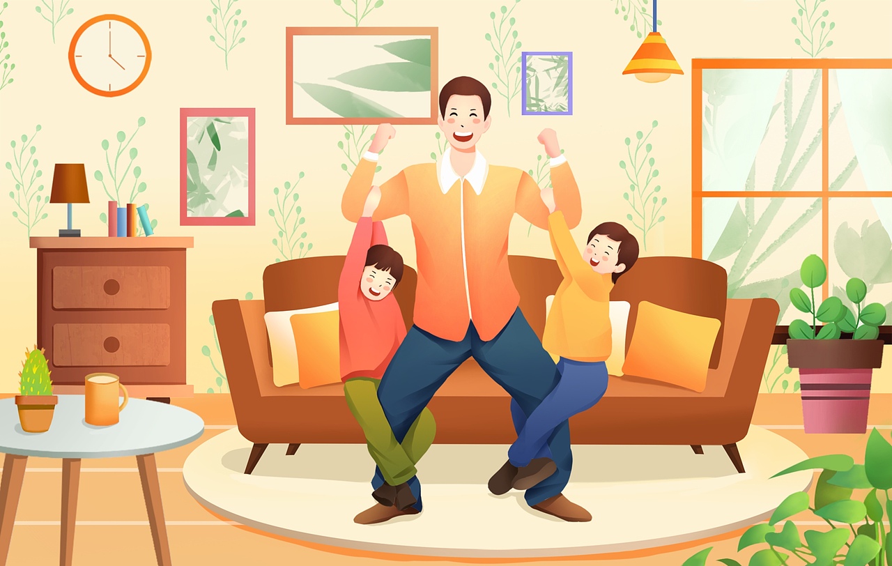 爸爸儿女的快乐家庭时光（图ZMjg0Njc3NDI4） - 创作习作 - 站酷设计师小晴空Theaters原创素材 - 站酷ZCOOL