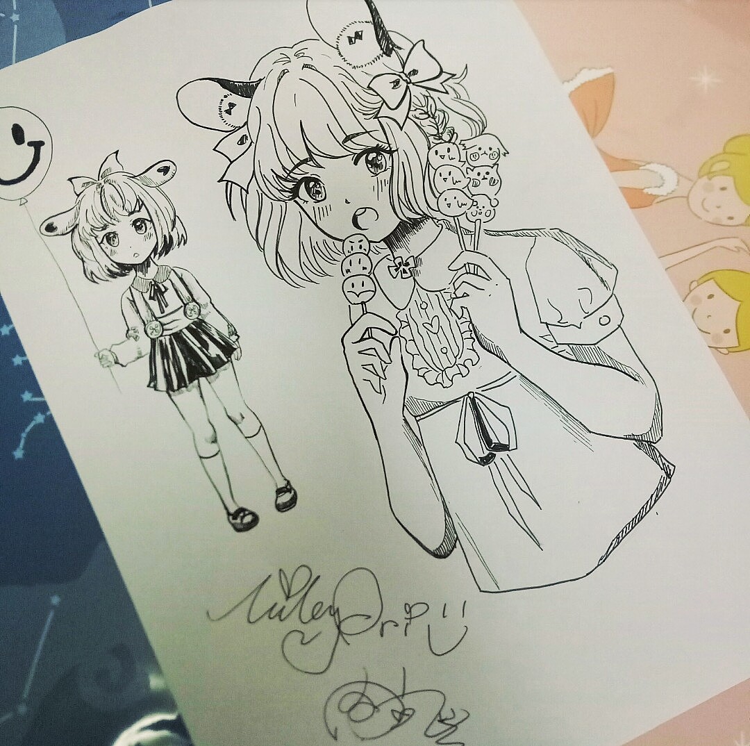 2018涂鸦习作1⃣️（图ZMjE1ODM1NTY0） - 创作习作 - 站酷设计师MileyAri肉丸子原创素材 - 站酷ZCOOL