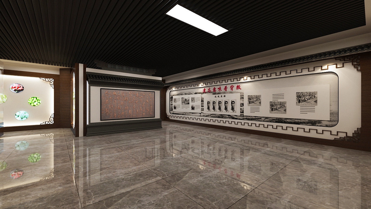 中式古风地方当地文化展厅