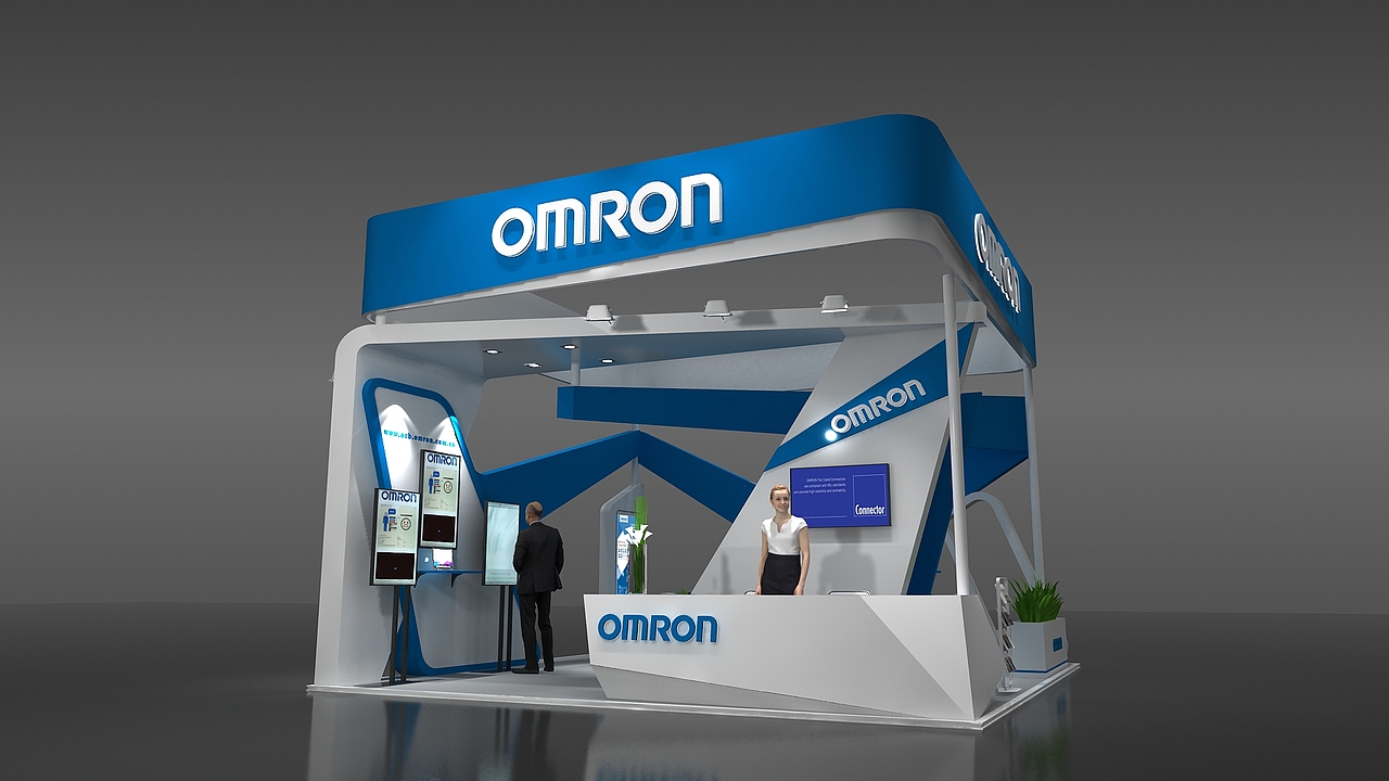 OMRON 展台设计（图ZMTI5Mjk0MDI4） - 建筑/空间 - 站酷设计师XL随性原创素材 - 站酷ZCOOL