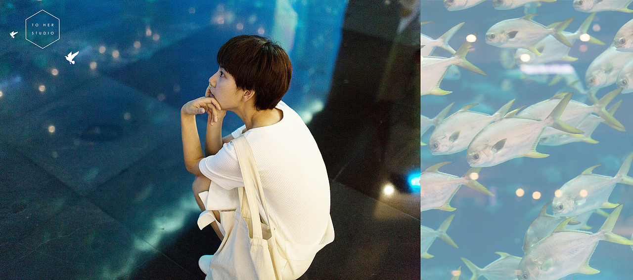 夏天就要带心爱的姑娘去海洋馆（图ZNTY5OTk4NDQ=） - 人像摄影 - 站酷设计师按快门的松狮原创素材 - 站酷ZCOOL