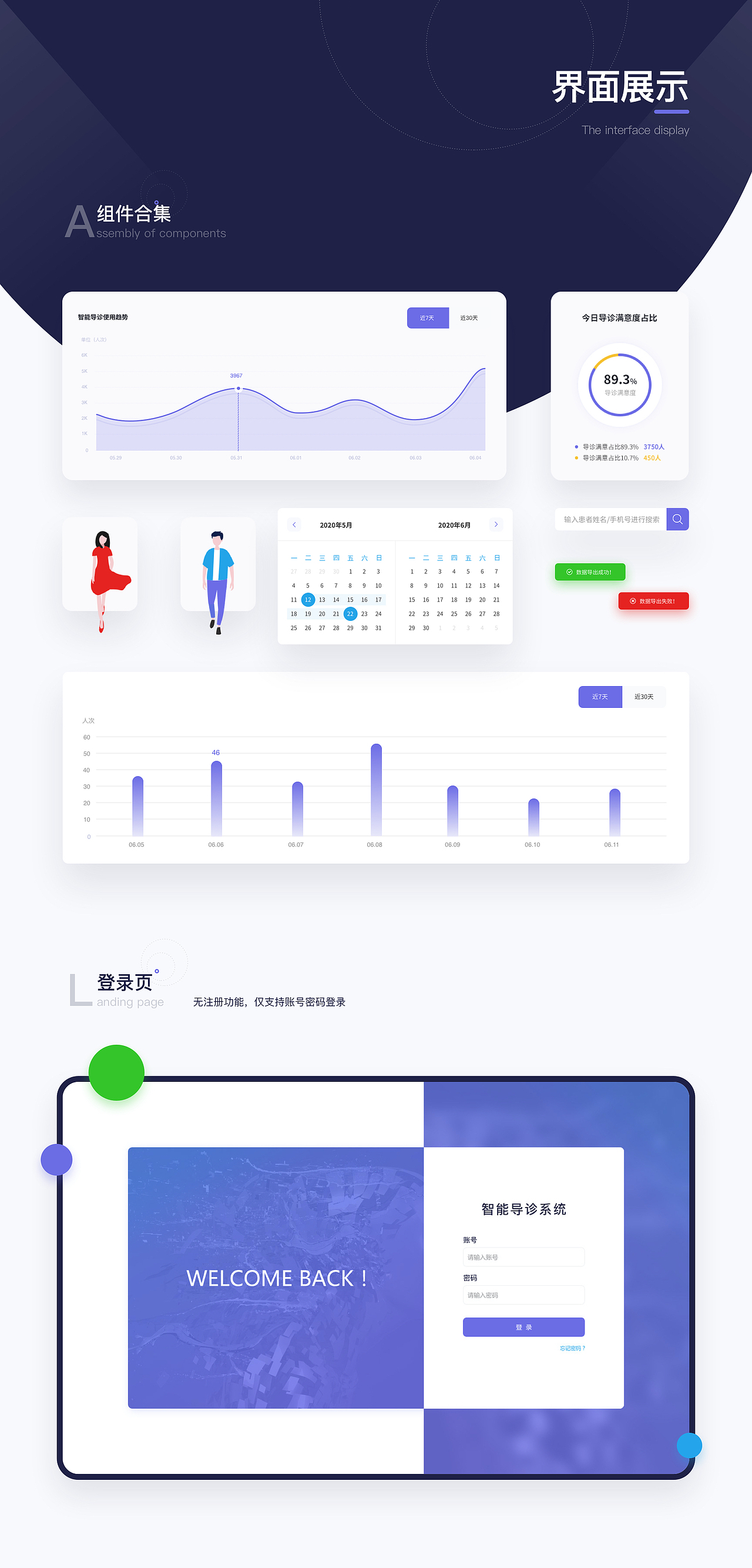 智能导诊后台管理系统（图ZMjYwMDYzOTgw） - 其他网页 - 站酷设计师轻那个风原创素材 - 站酷ZCOOL