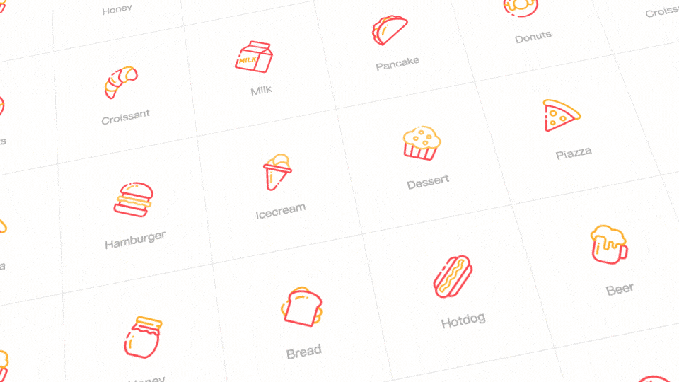 「Icon Design」36个食物图标设计与动效包装（图ZMjE5NzE0MDg0） - 图标 - 站酷设计师ItsFrank原创素材 - 站酷ZCOOL