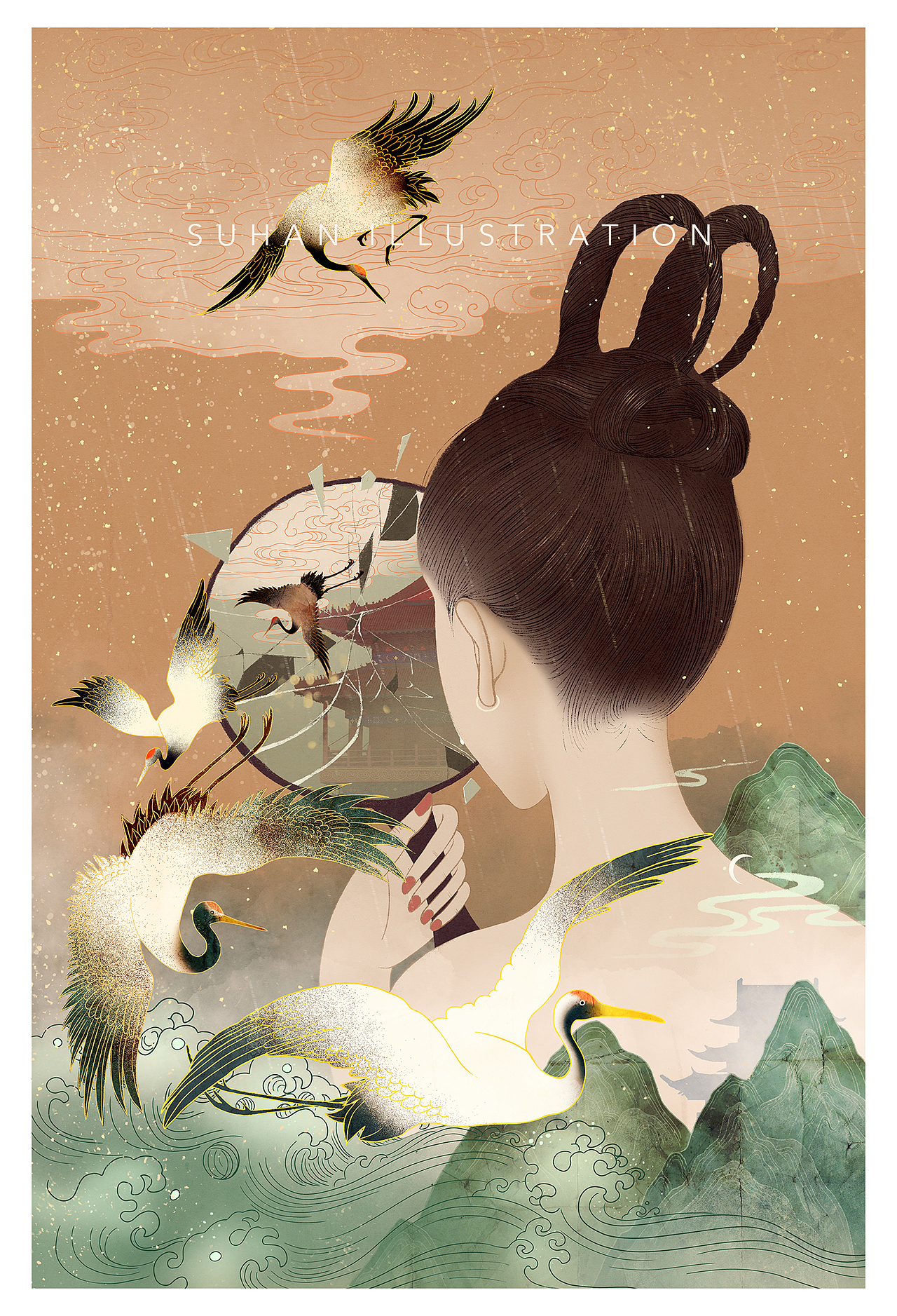 2020年度插画总结｜在冬夜，赴孤岛诗社的约（图ZMjM4NjA2ODg4） - 创作习作 - 站酷设计师苏寒原创素材 - 站酷ZCOOL