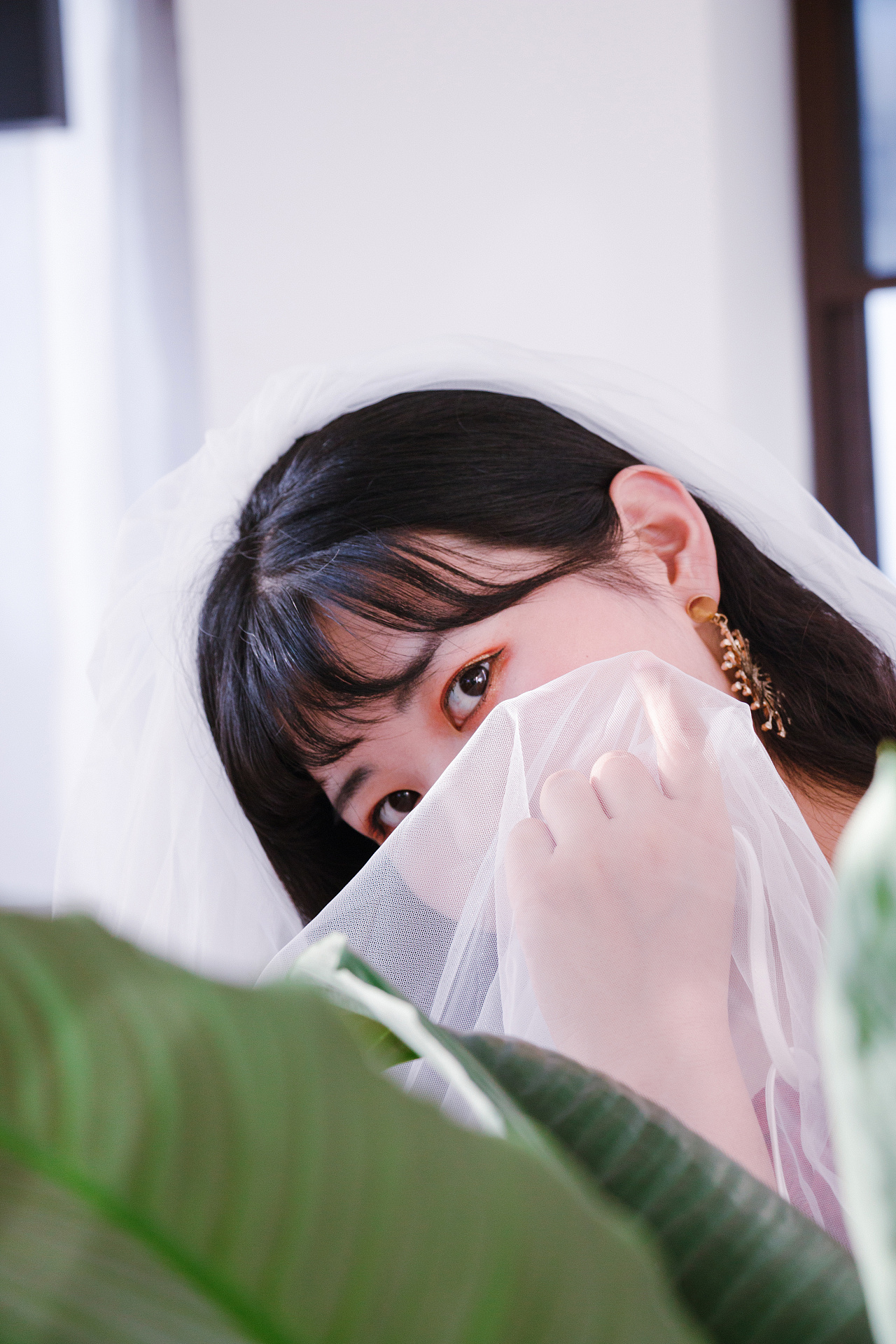 像水晶一样的可爱女人