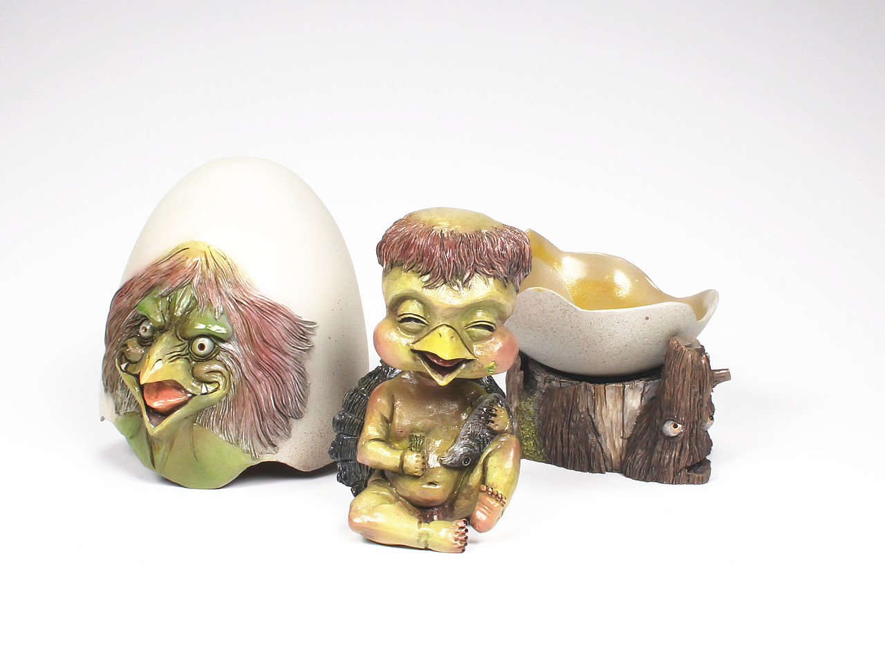 叉烧凡仔作品《河童蛋天狗蛋》涂装成品（图ZOTEwNzc2MTY=） - 手办/模玩 - 站酷设计师凡仔很忙原创素材 - 站酷ZCOOL