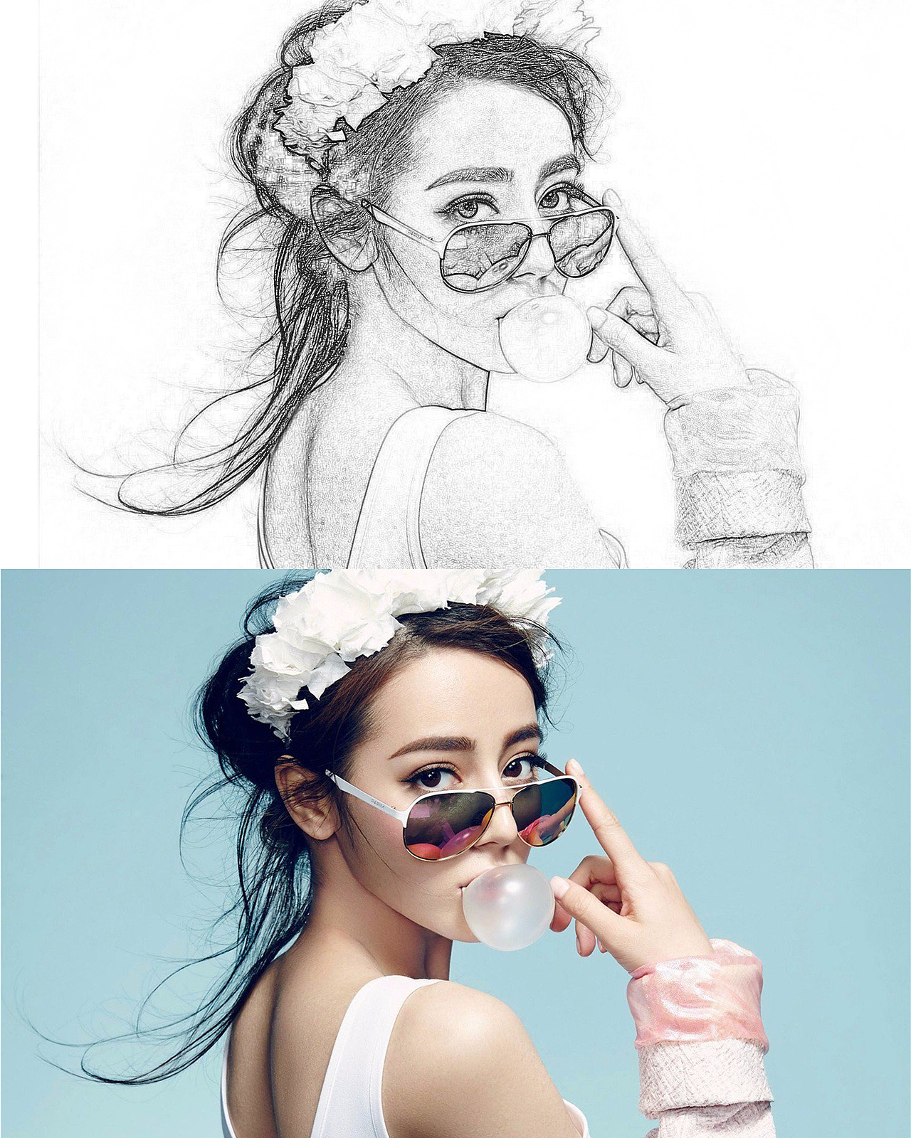 照片转素描（图ZMTQ0NTc5MDM2） - 人像摄影 - 站酷设计师马逢原创素材 - 站酷ZCOOL