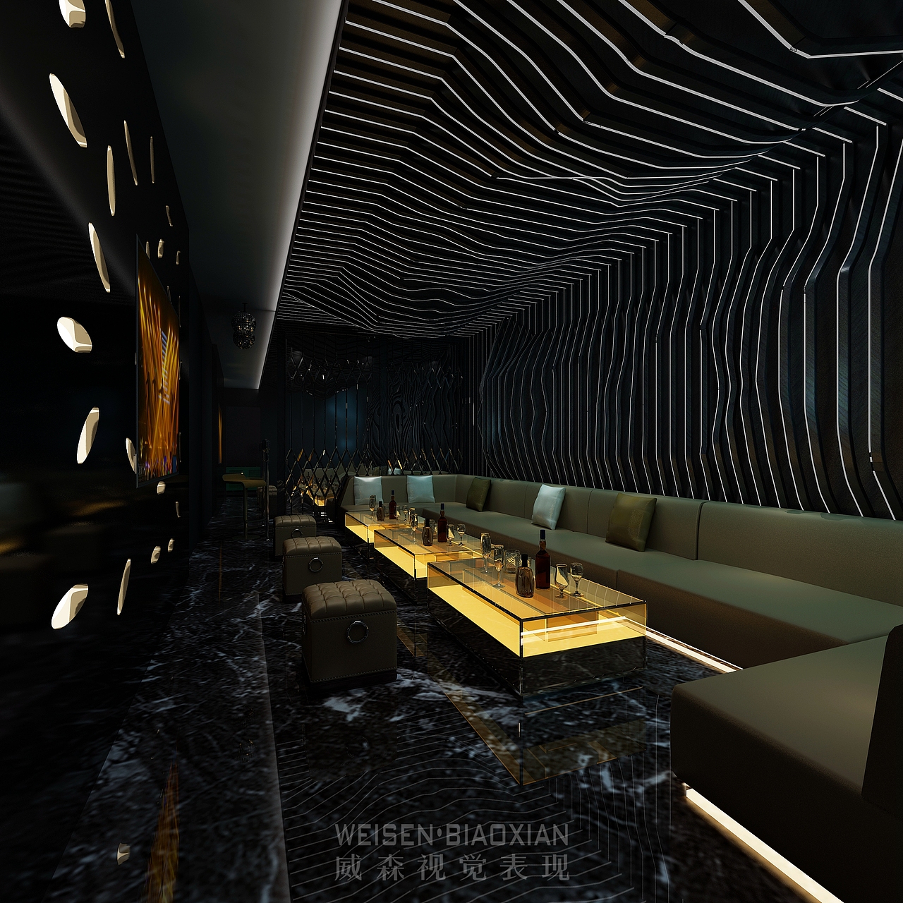 KTV酒吧，暗黑系（图ZMjA0MDYwMTQ0） - 家装设计 - 站酷设计师顾二狗原创素材 - 站酷ZCOOL