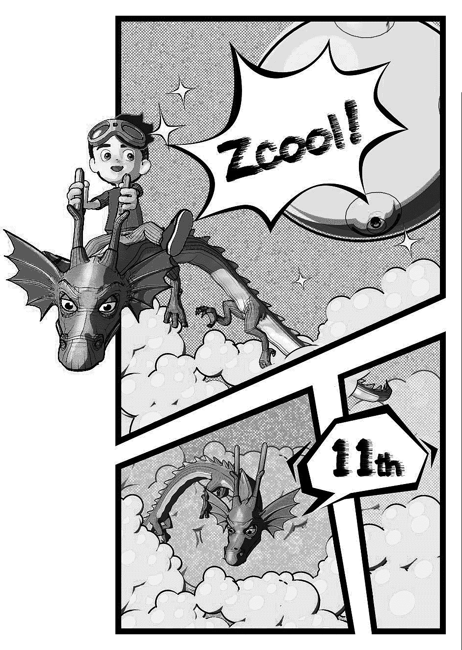 集齐站酷3宝召唤神龙|插画|创作习作|米格_马赫_原创作品-站酷zcool