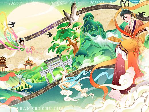 大美歷山（個人主頁-ZNTM3Njk5OTY=） - 商業(yè)插畫 - 站酷設(shè)計(jì)師山石出玖原創(chuàng)素材 - 站酷ZCOOL