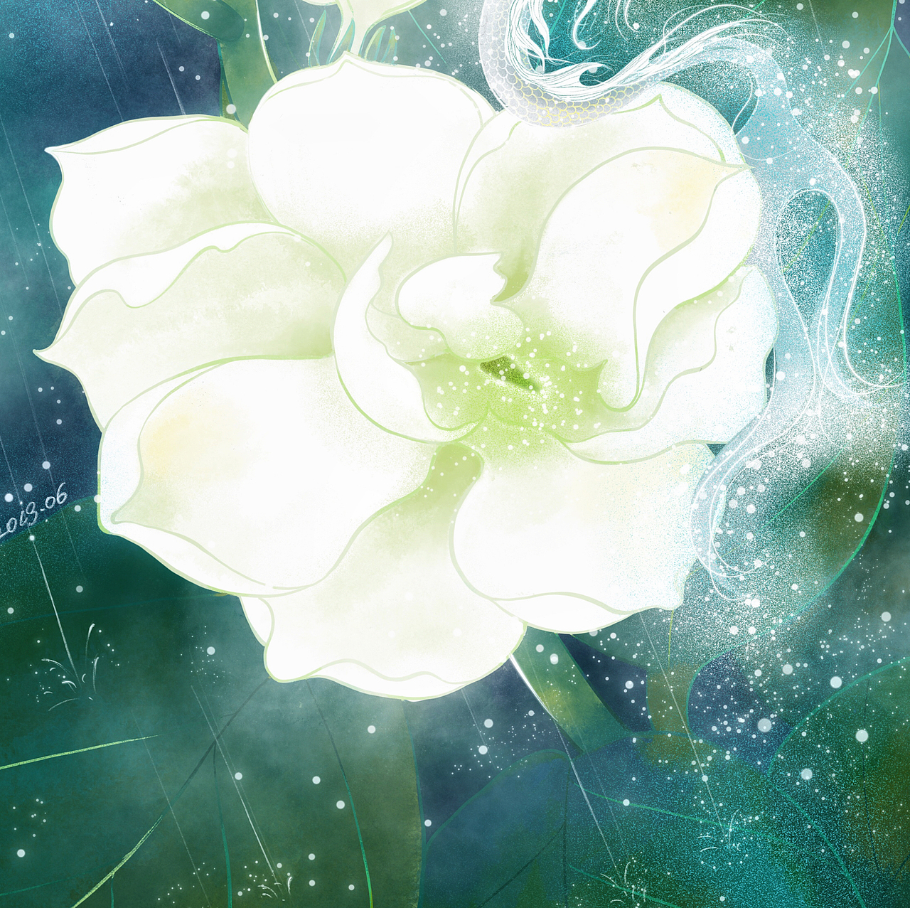 山鬼-夢(mèng)中（圖ZMTYxODExNDcy） - 商業(yè)插畫 - 站酷設(shè)計(jì)師大桃子子原創(chuàng)素材 - 站酷ZCOOL