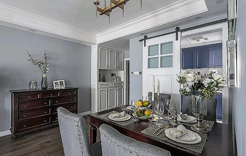 沈阳林凤装饰整装包括哪些家电—145㎡美式风,温暖夜