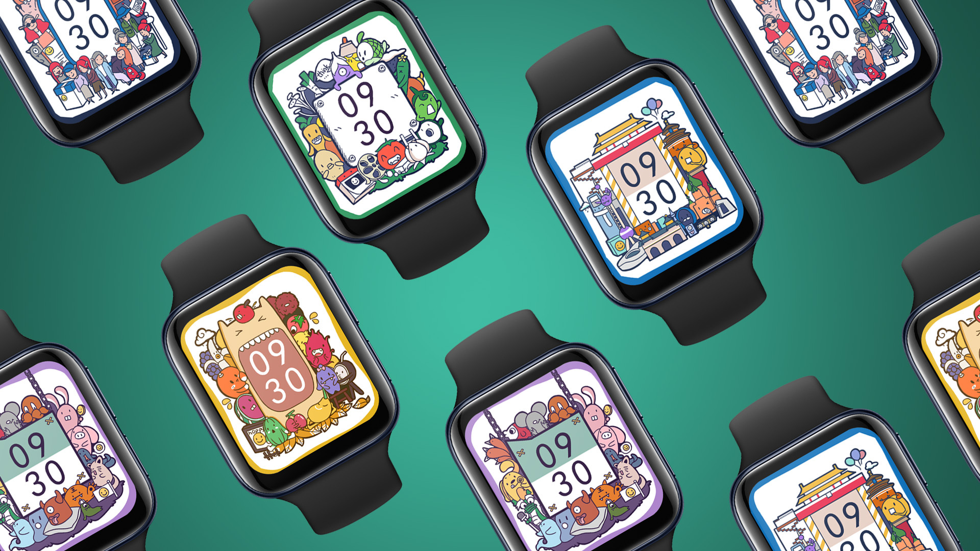 oppo watch 表盘创意设计大赛 万物皆可盘之萝卜三太子