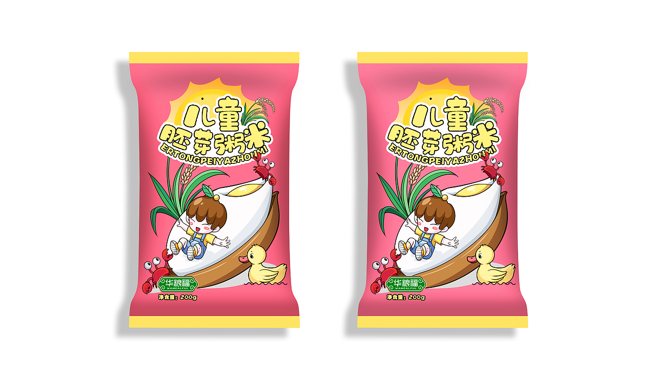 儿童大米包装设计