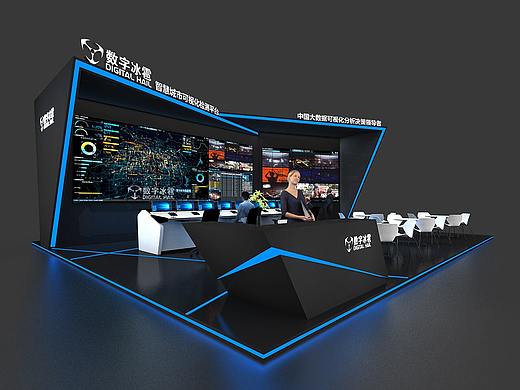 科技展会3D效果图