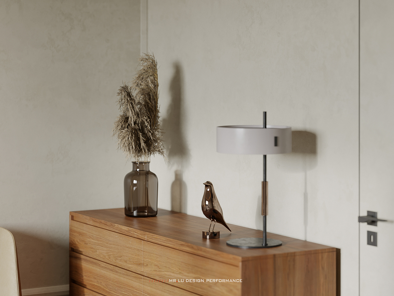 现代诧寂复古风格效果图