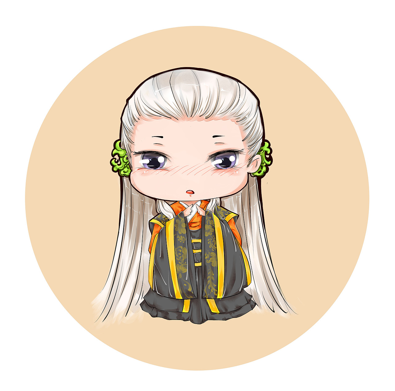 霹雳布袋戏人物绘画q版