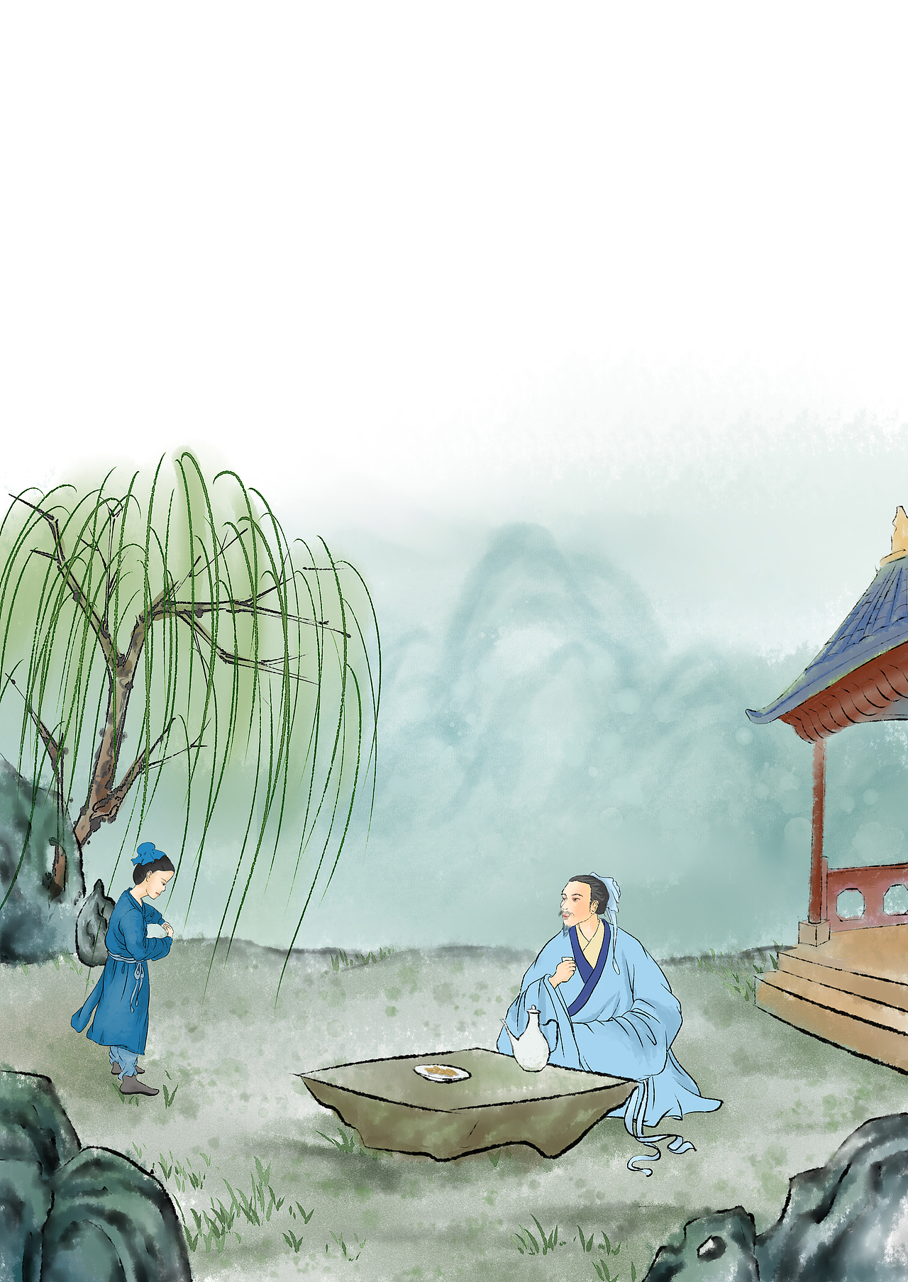 版绘水墨古诗配图|插画|绘本|童书绘本制造者_原创作品-站酷zcool