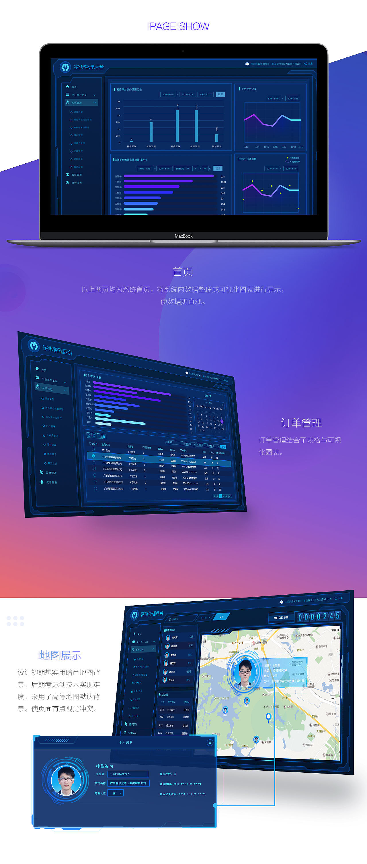 可视化管理后台