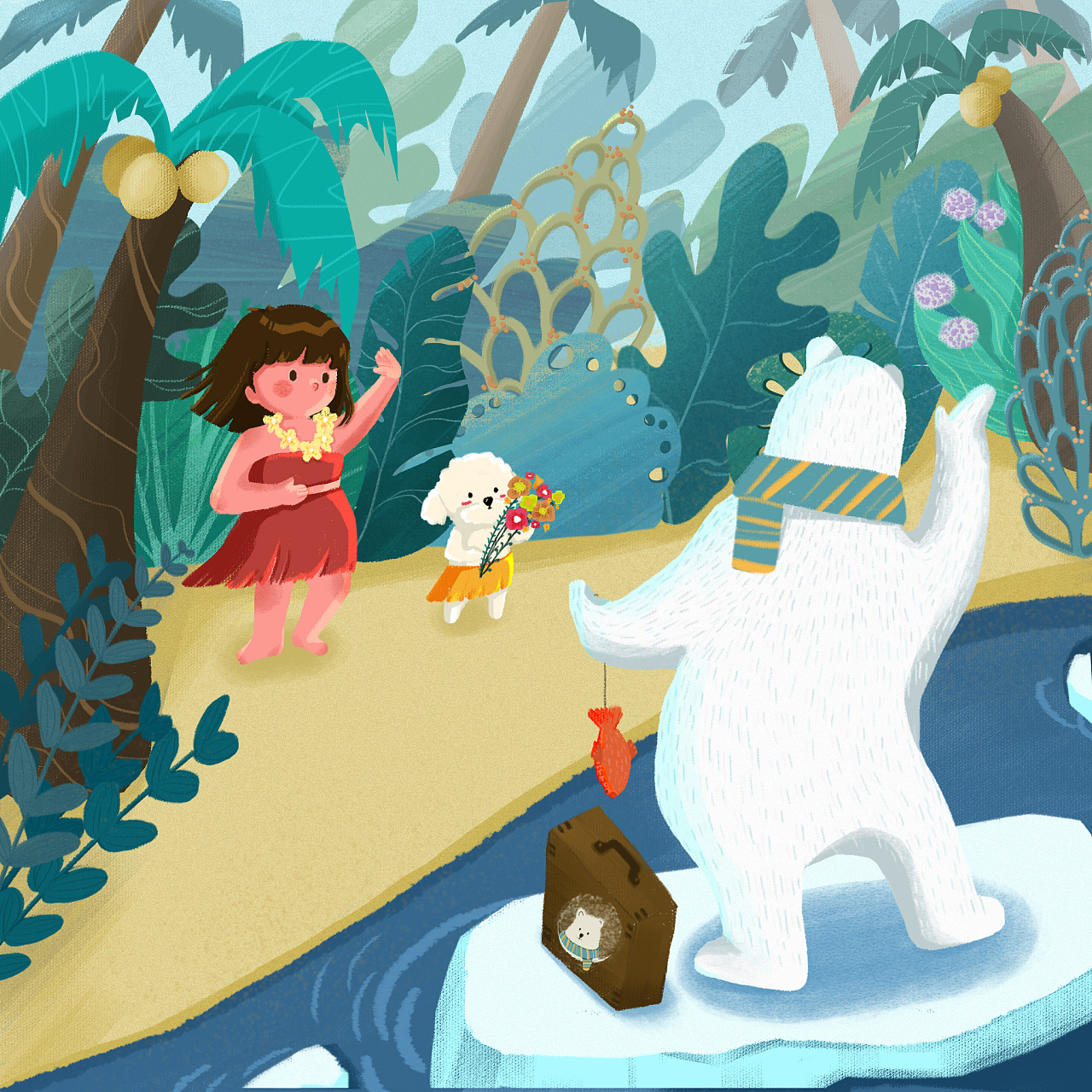 绘本——北极熊来了|插画|绘本|梦布利多 - 原创作品 - 站酷 (zcool)