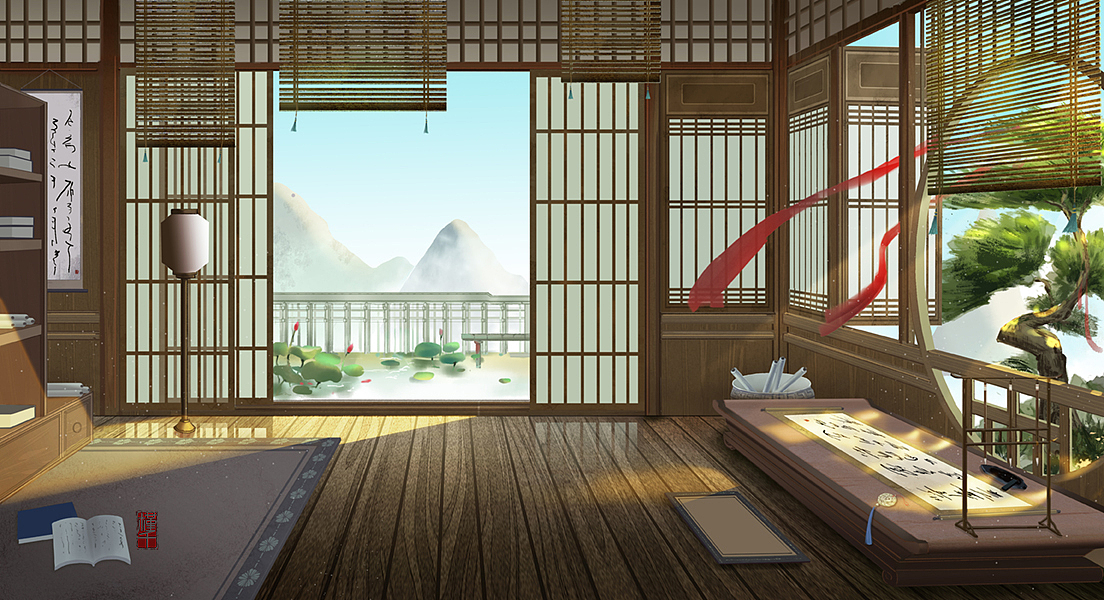 古风场景—阅览室