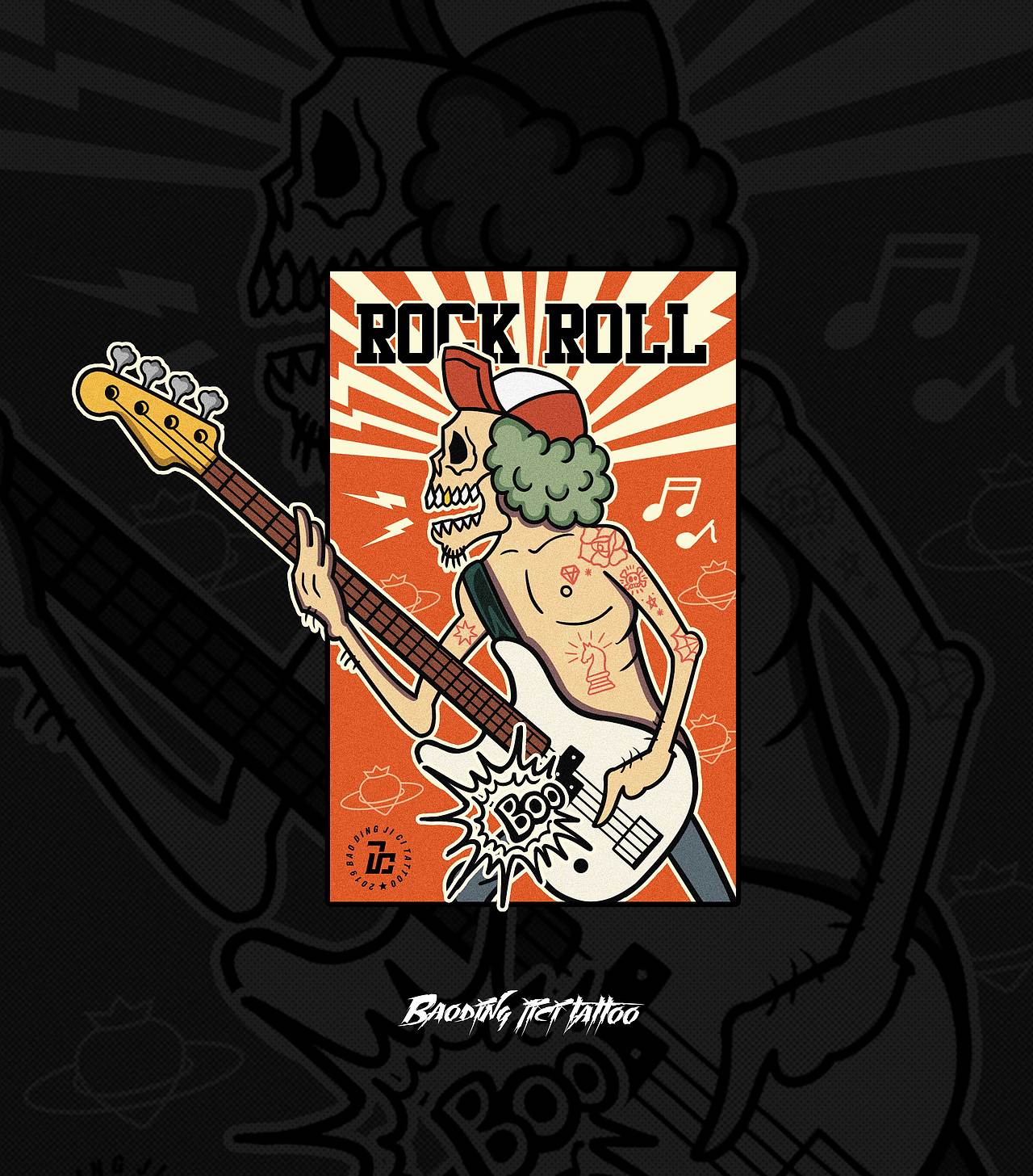 乐队插画贝斯篇