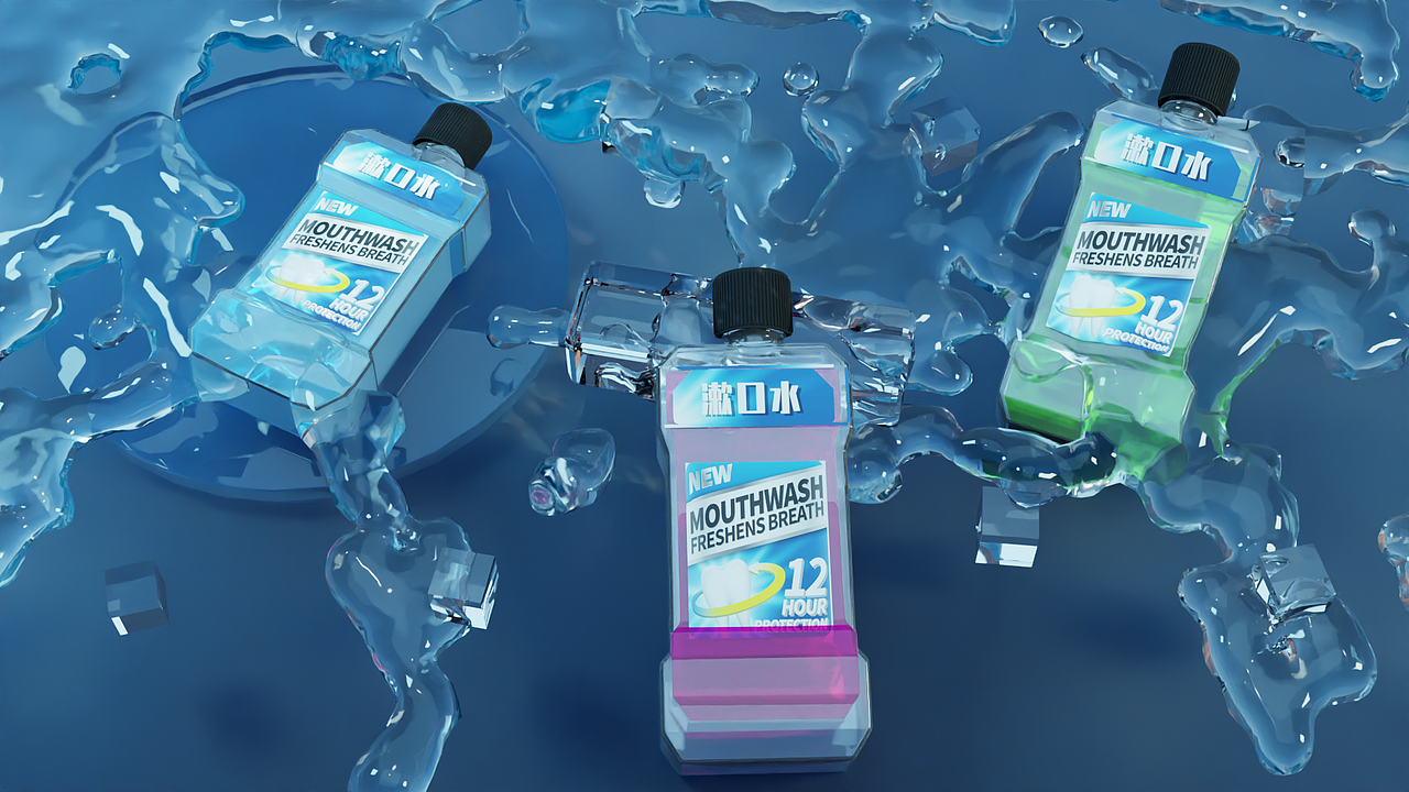 Blender 漱口水小动画