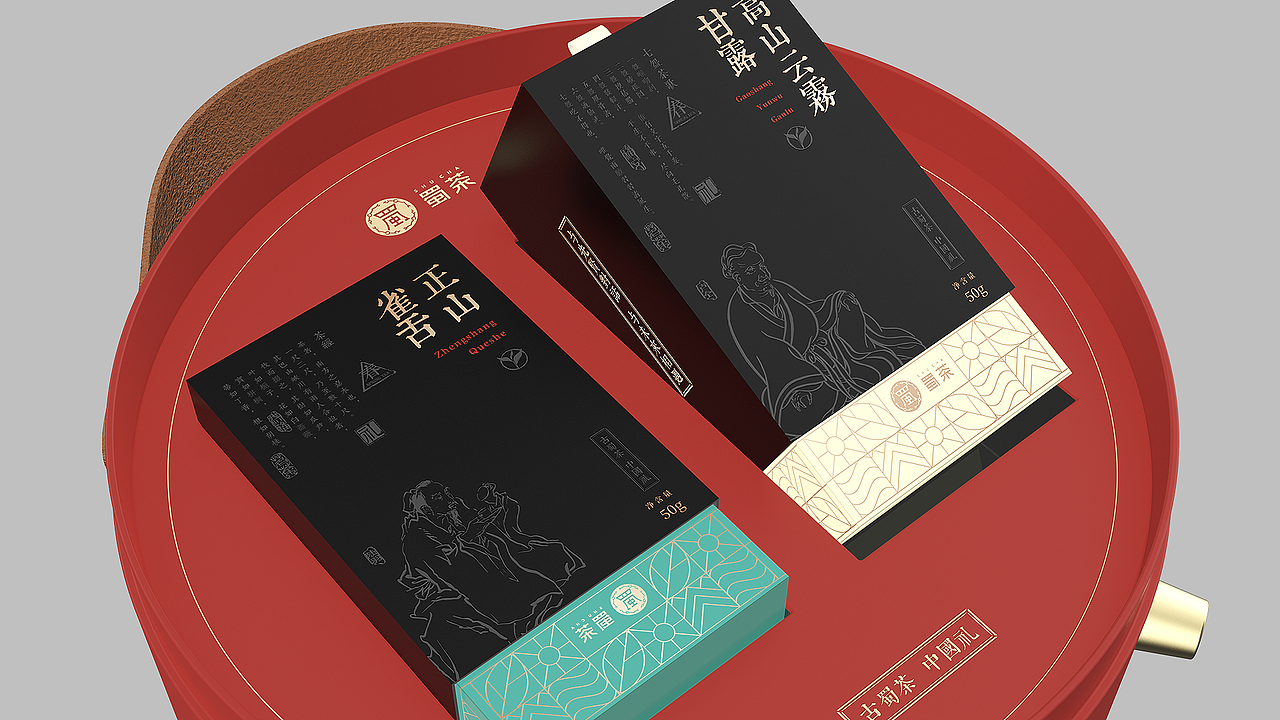 蜀茶高端茶包装设计(图ZMjc3ODMxMDE2) - 包装 - 站酷设计师章鱼摆摆原创素材 - 站酷ZCOOL