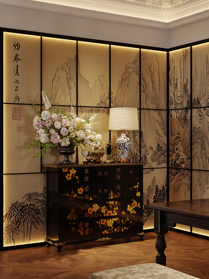 繁花似锦｜效果图（图ZMzc2MjM0Nzgw） - 家装设计 - 站酷设计师文文a金该图匠原创素材 - 站酷ZCOOL