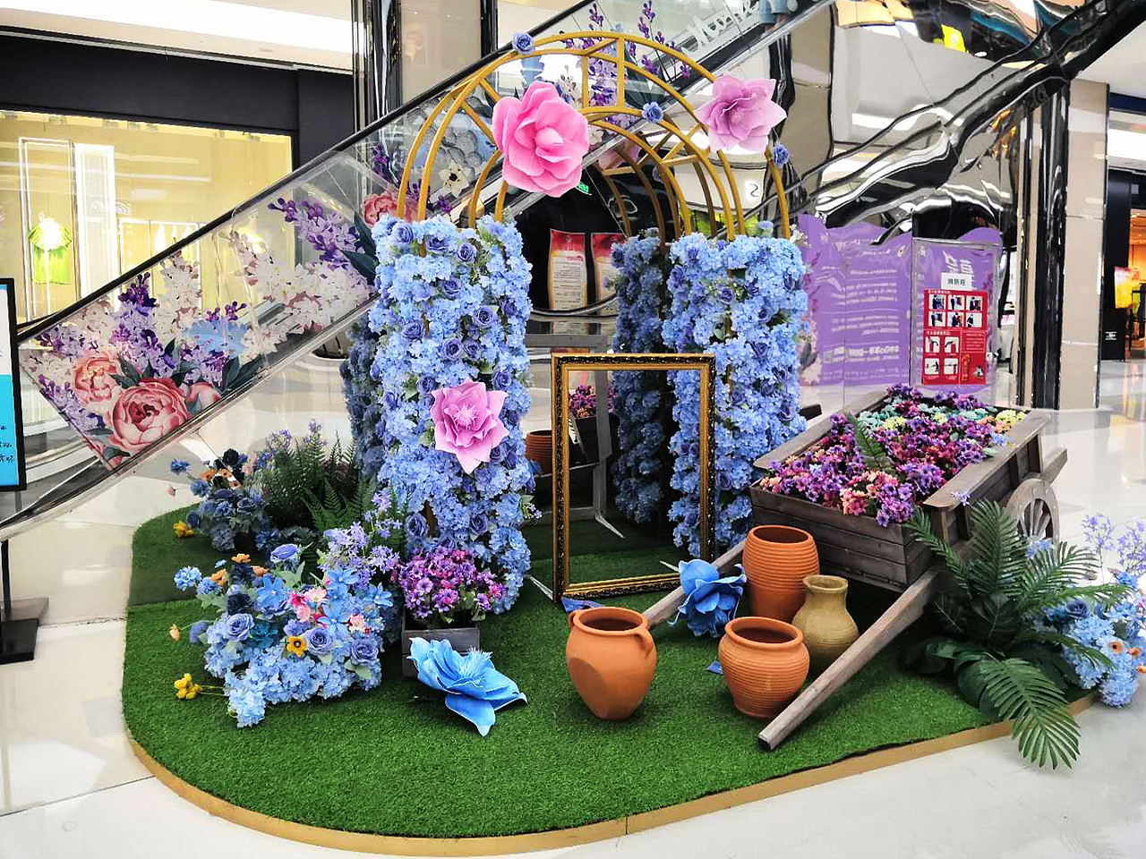 《莫奈花园》太原万象城美陈设计（图ZMjIxNDIzMjE2） - 展陈设计 - 站酷设计师掏泥老师套猴子原创素材 - 站酷ZCOOL