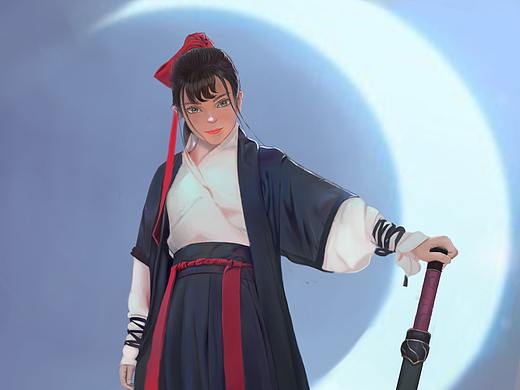 sword girl（個(gè)人主頁(yè)-ZMzY0MjMwNjA=） - 商業(yè)插畫(huà) - 站酷設(shè)計(jì)師磐石圍成圈原創(chuàng)素材 - 站酷ZCOOL