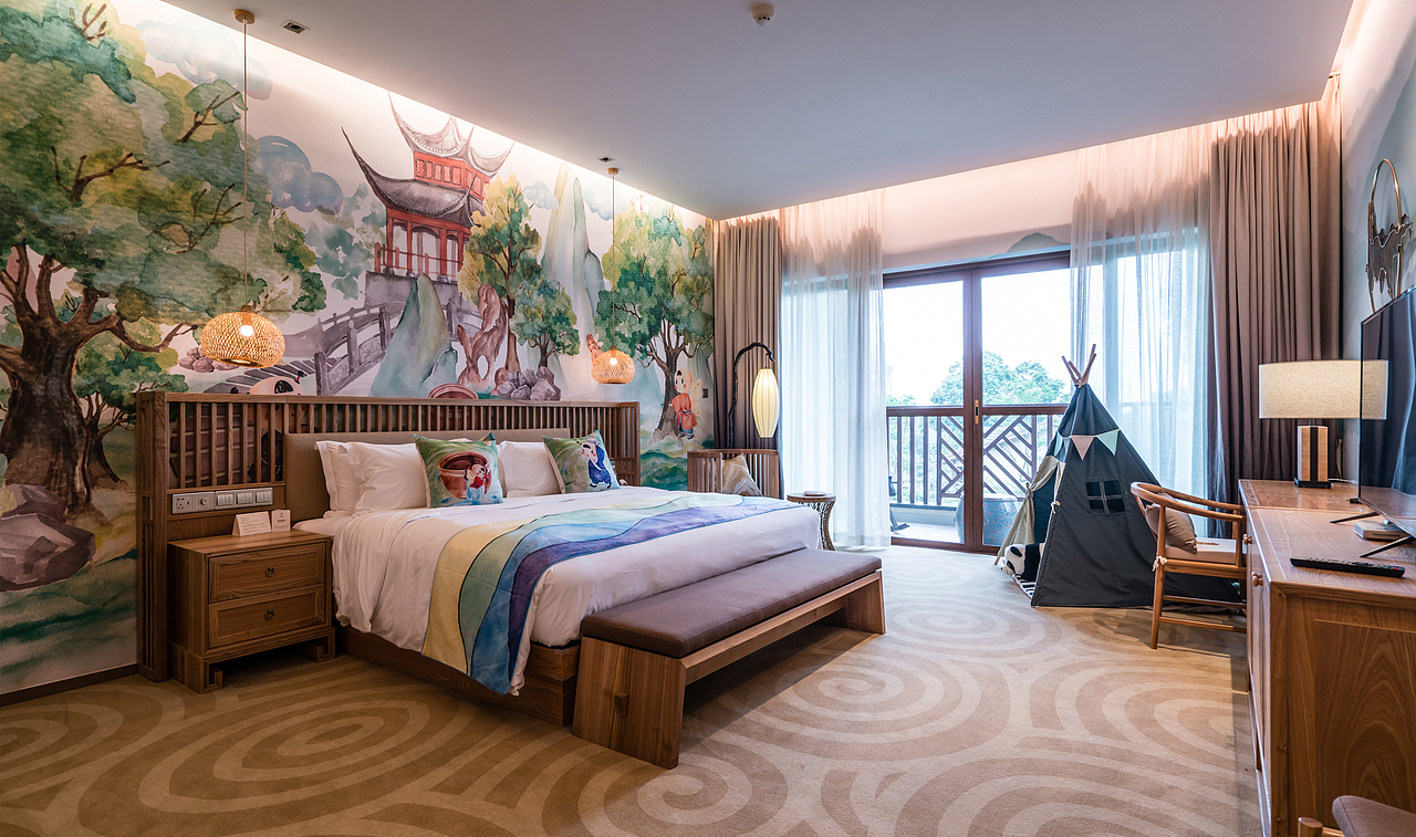 槿纹新作 | 峨眉山悟啦啦亲子酒店（图ZMTQ4MjIyOTc2） - 家装设计 - 站酷设计师槿纹设计原创素材 - 站酷ZCOOL