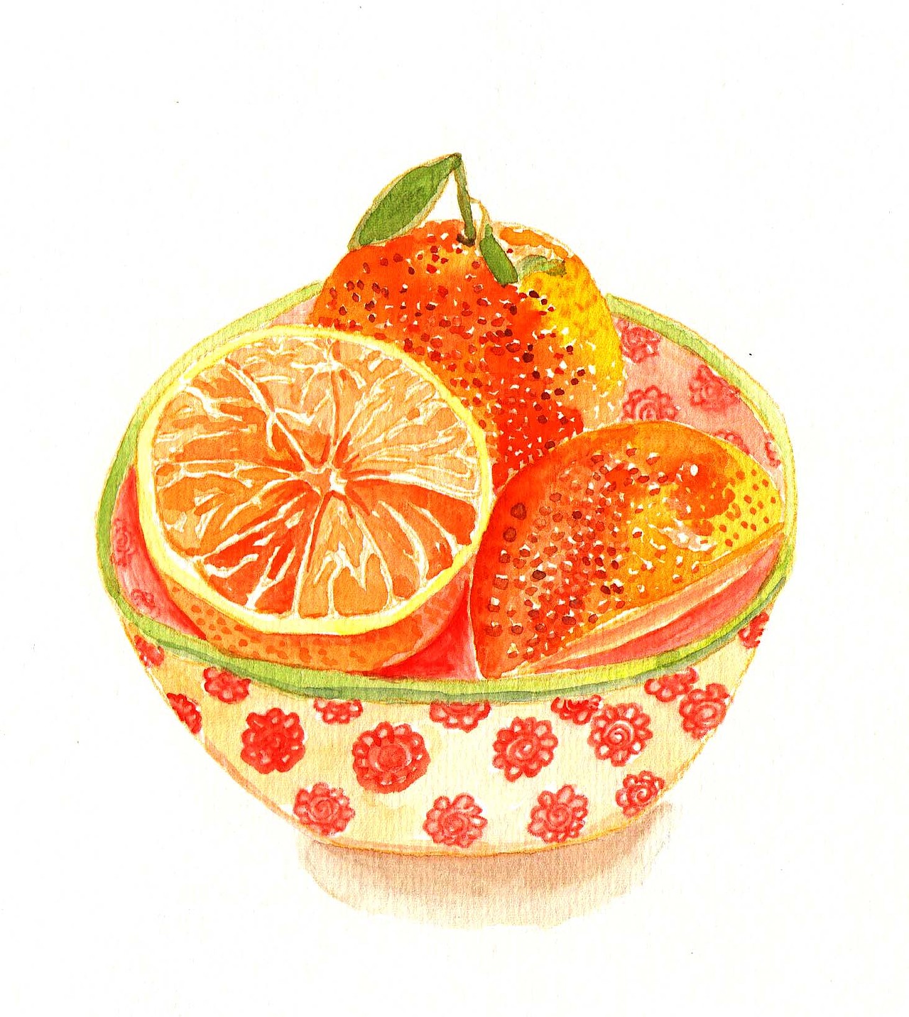 《花碗橙子》