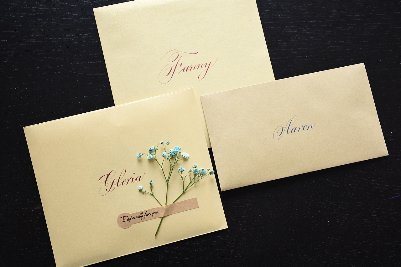 2018年英文手写贺卡