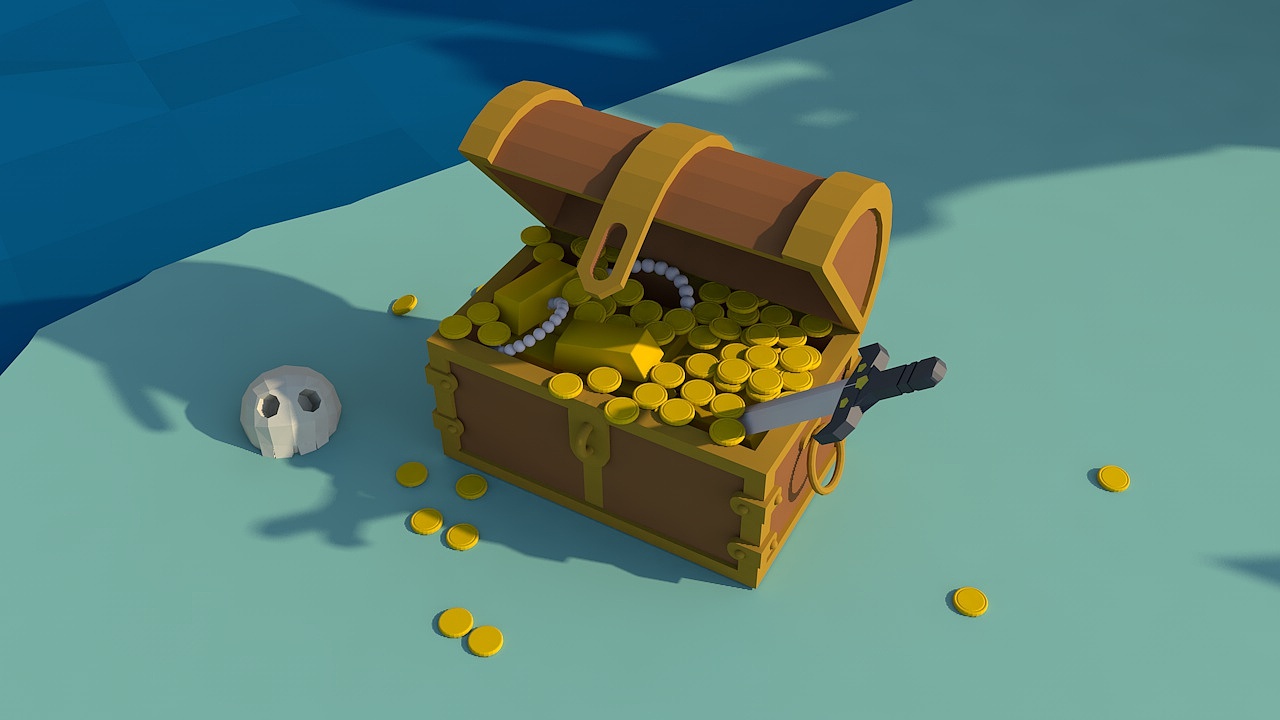 c4d低边形折纸生长动画