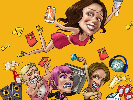 K米点歌小程序插画