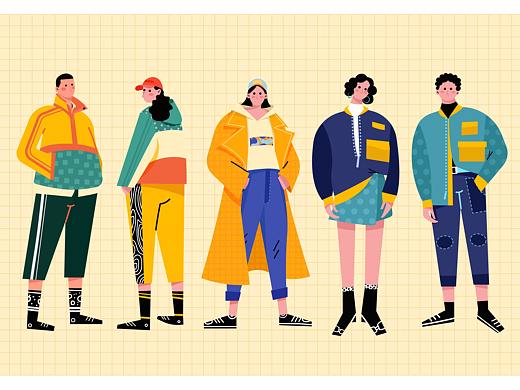 扁平人物插画