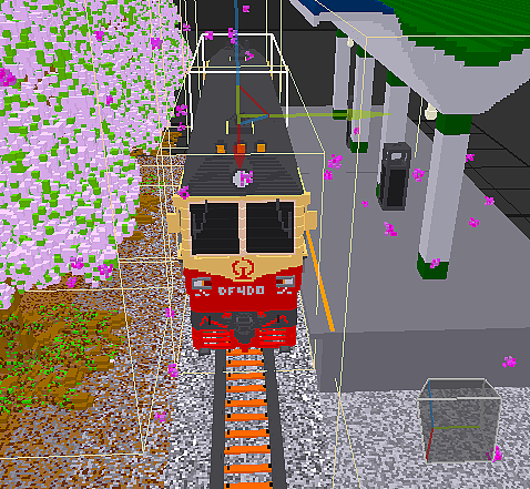 未渲染的火车 by Magicavoxcel