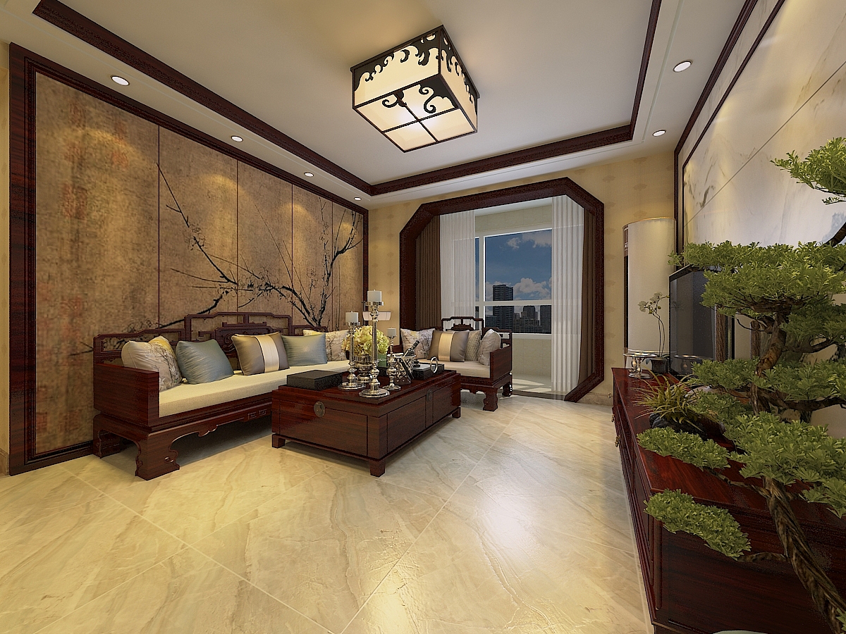 石家庄天山九峯中式风格设计效果