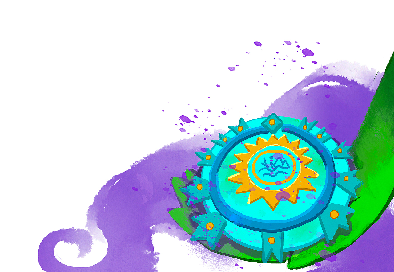 《寻找精灵徽章》--绘本插画