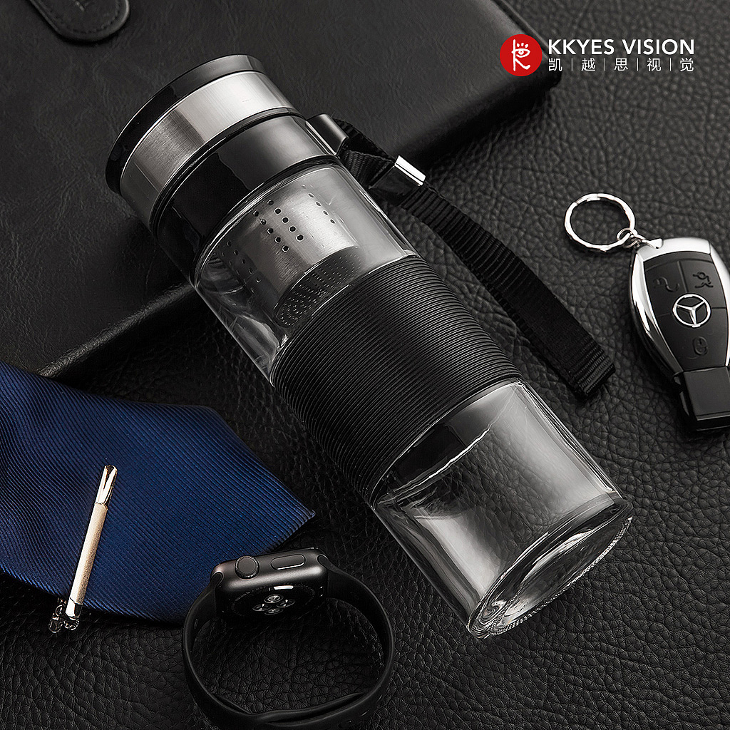 玻璃水杯 保温杯 静物拍摄 商业产品摄影