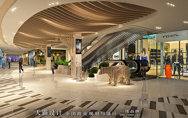 天霸设计创作景龙国际城市综合体装修设计效果图分享