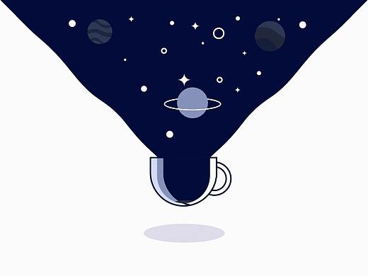 星空咖啡杯