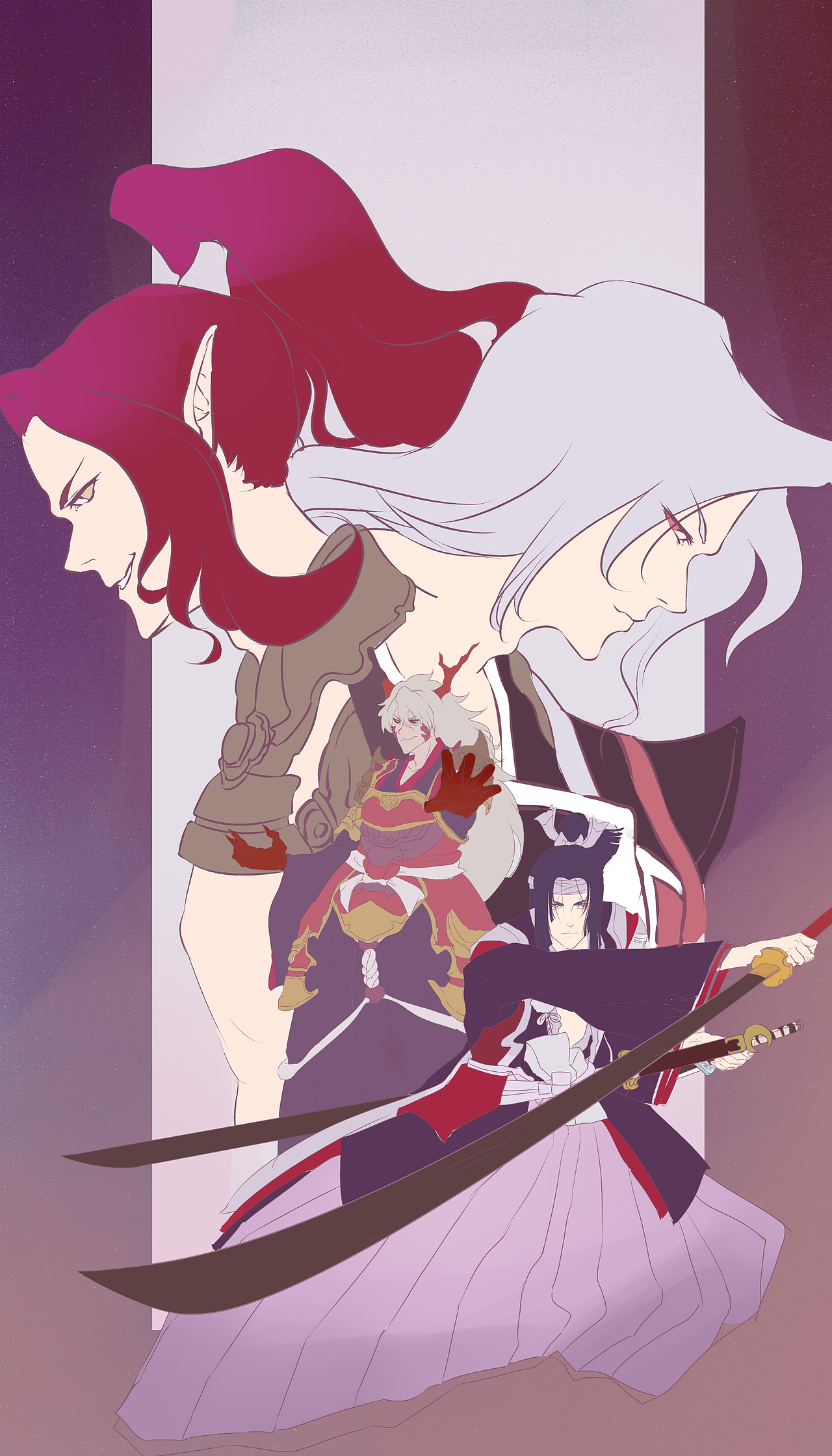 《见怪不"怪"》星熊童子-醉鬼酒肆酒吞童子喵喵喵闲时习作闲时摸鱼c4d